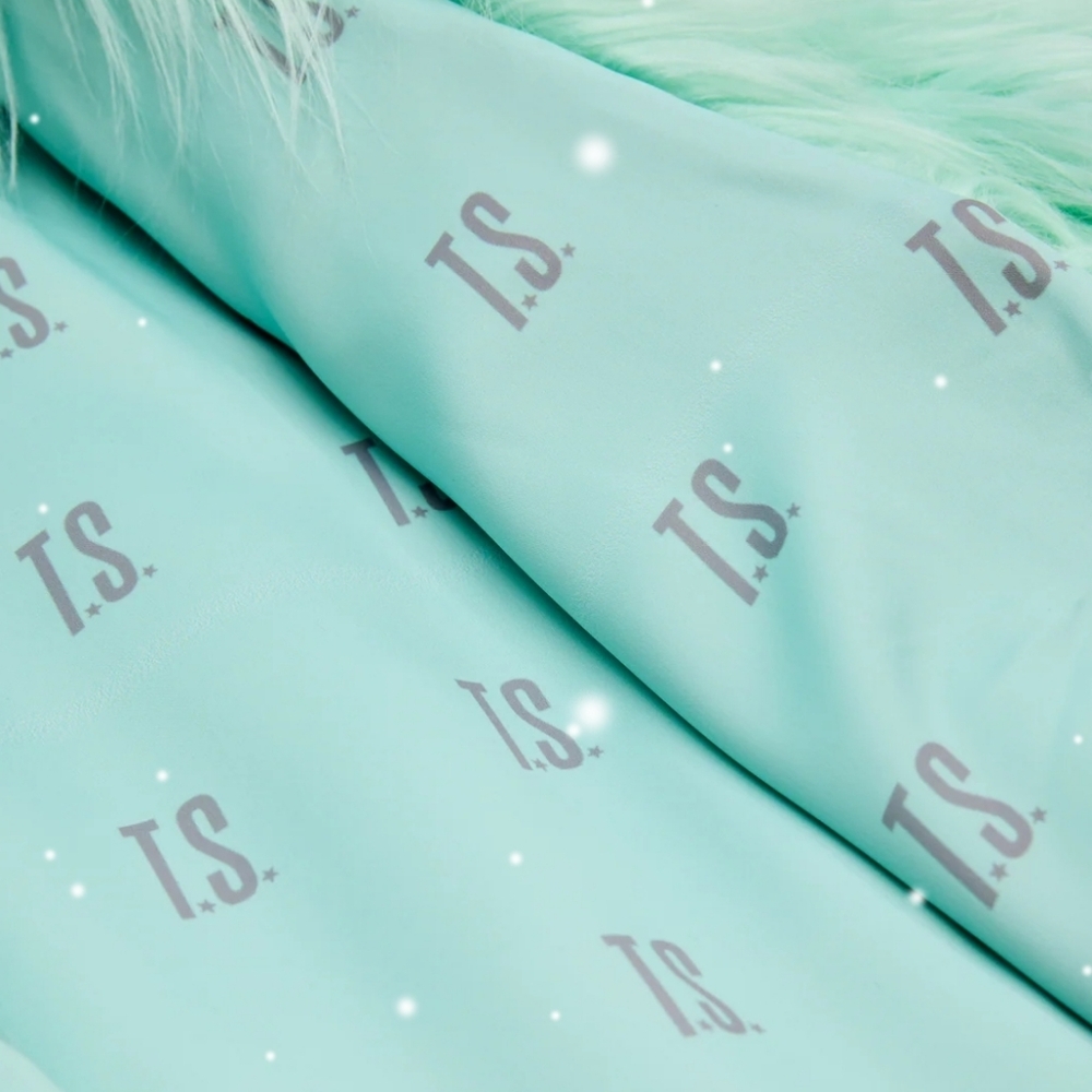 Taylor Swift THE LIFE OF A SHOWGIRL MINT FAUX FUR COAT XL/2XL - Picture 4 of 7